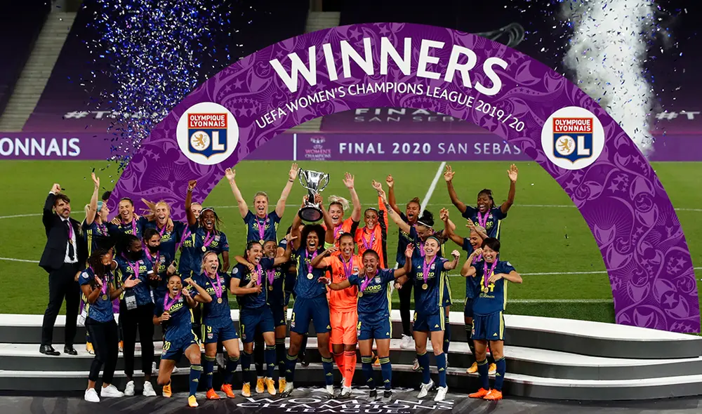 Lyon sumó el séptimo título de la Champions League Femenina tras ganar a Wolfsburgo. Foto: AFP Lyon sumó el séptimo título de la Champions League Femenina tras ganar a Wolfsburgo. Foto: AFP