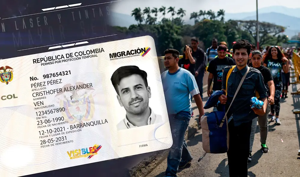 El Permiso por Protección Temporal (PPT) permite que los migrantes puedan acceder a beneficios de salud, educación y más. Foto: composición LR / Migración Colombia / AFP