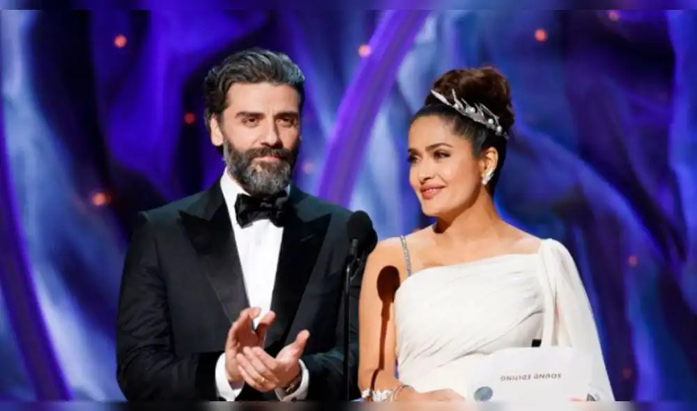 Salma Hayek y el guatemalteco Oscar Isaac entregaron el Oscar a mejor edición de sonido