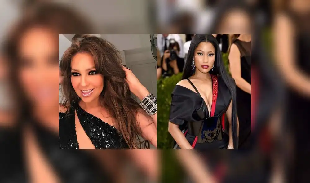 Instagram: Thalía comparte ‘selfie’ con Nicki Minaj pero comete grave error