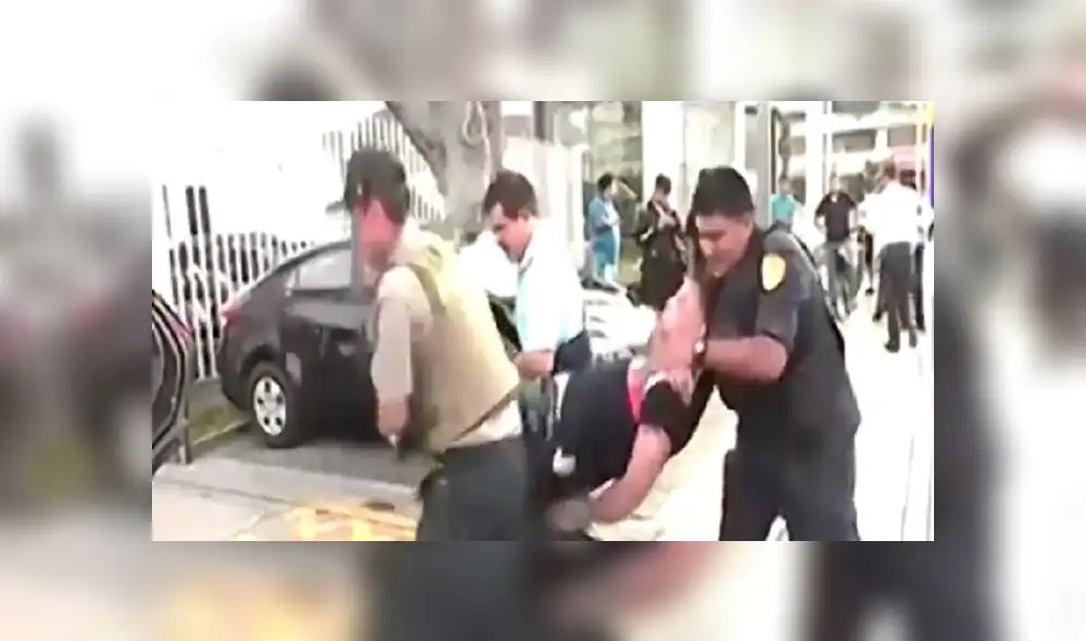 Surquillo: extranjero agredió a policías para evitar ser detenido [VIDEO] 