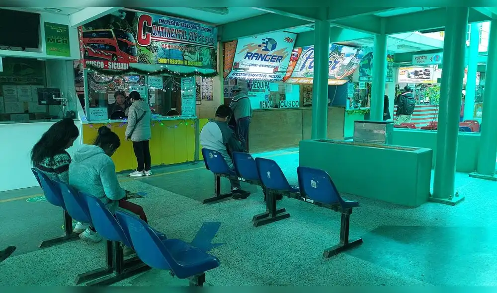 Transportistas de servicios interregionales de Puno decidieron acatar el paro. Foto: Liubomir Fernández/URPI