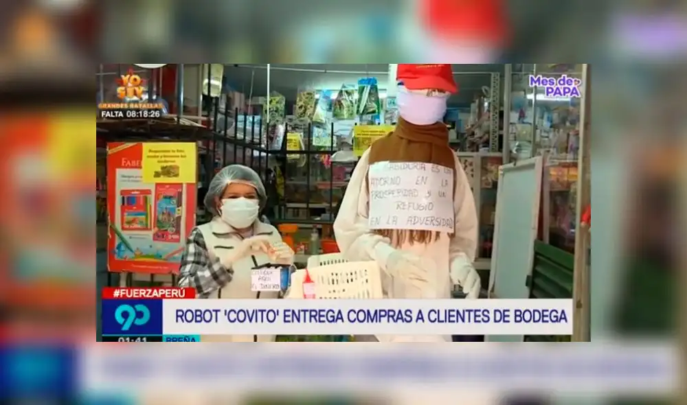 'Covito' fue diseñado para ser el intermediario entre los clientes y sus compras. Foto: Captura. 'Covito' fue diseñado para ser el intermediario entre los clientes y sus compras. Foto: Captura.