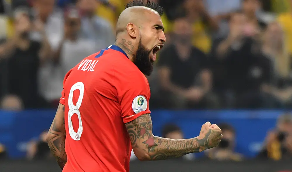 Arturo Vidal compareció ante los medios previo al choque contra Perú por las semifinales de la Copa América 2019. | FOTO: AFP