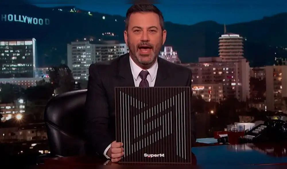 Jimmy Kimmel presentó a SuperM como el primer grupo K-pop en ser número uno en Billboard por su canción debut
