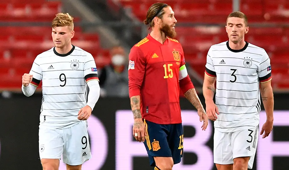 España empató en el último minuto con Alemania con gol de José Luis Gayà. Foto: EFE España empató en el último minuto con Alemania con gol de José Luis Gayà. Foto: EFE