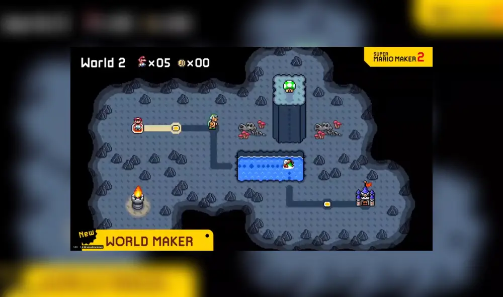 Podremos crear mundos de hasta 40 niveles y combinar 8 de estos para hacer un juego nuevo.