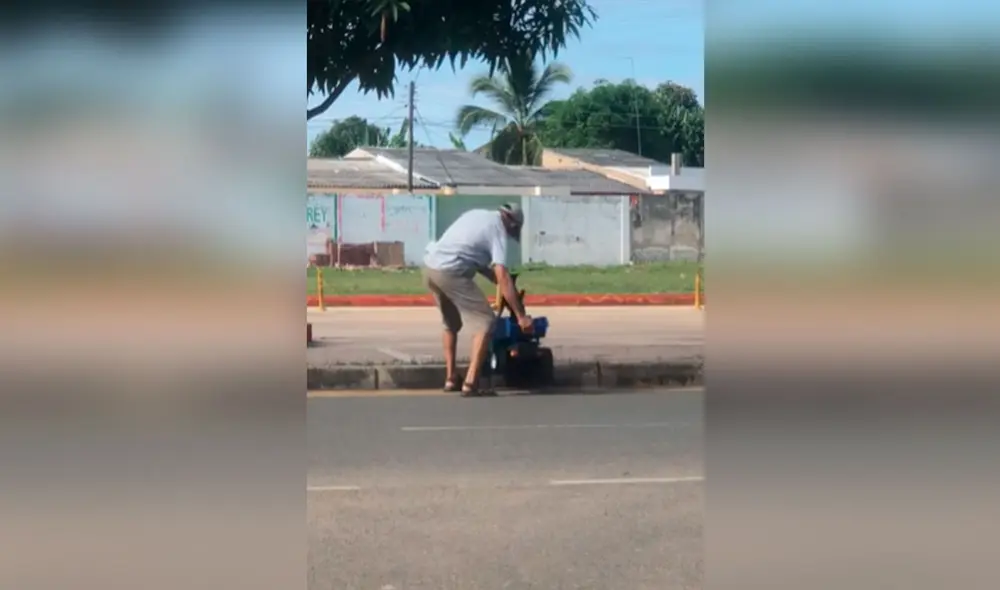 Desliza las imágenes para ver el curioso momento entre un hombre junto a su perro cuando salieron a pasear al parque. Foto: captura de TikTok Desliza las imágenes para ver el curioso momento entre un hombre junto a su perro cuando salieron a pasear al parque. Foto: captura de TikTok