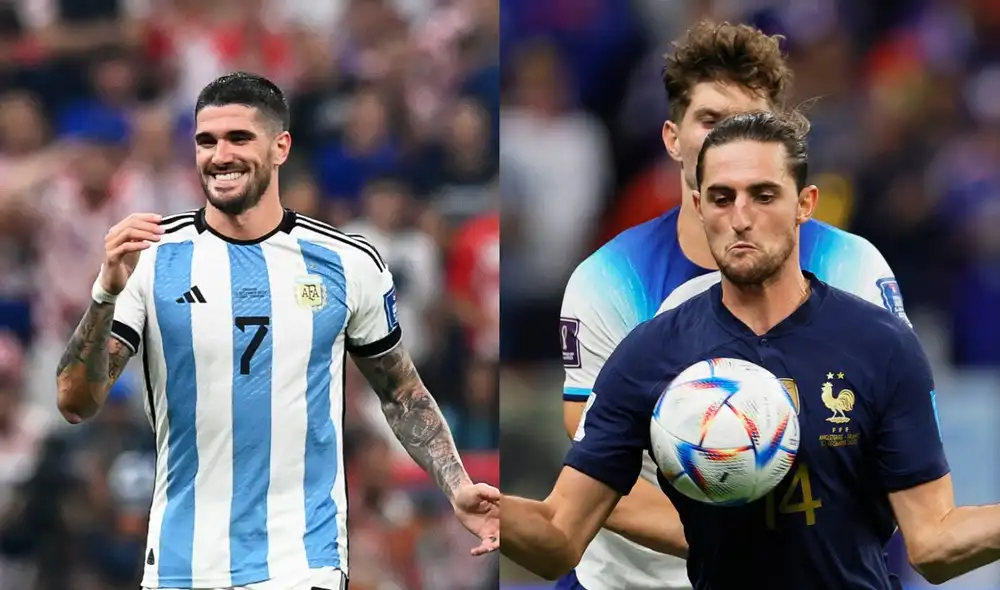 De Paul y Rabiot intentarán dominar el mediocampo en la final de Qatar 2022. Foto: Composición LR/EFE De Paul y Rabiot intentarán dominar el mediocampo en la final de Qatar 2022. Foto: Composición LR/EFE