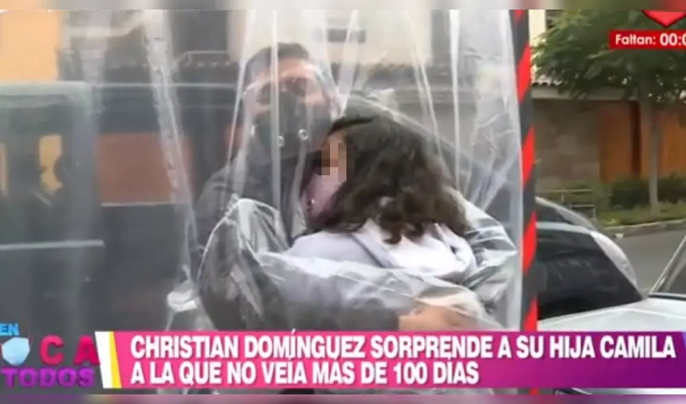 Christian Domínguez se reencuentra con su hija Camila