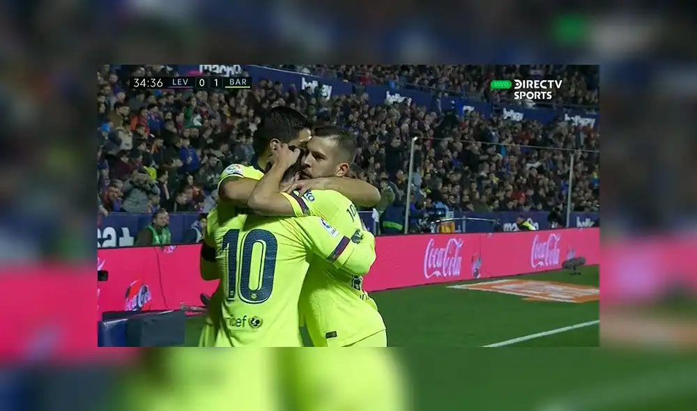 Barcelona vs Levante EN VIVO: Luis Suárez abrió el marcador tras pase de Messi [VIDEO]