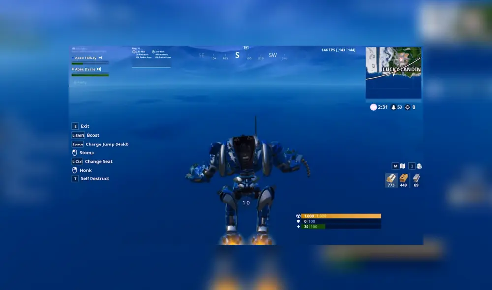 Quizá B.R..U.T.O. no te caiga tan mal después de ver este glitch. Gana rápidamente partidas de Fortnite con este truco.