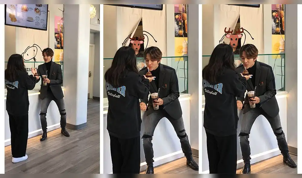 Kim Samuel visitó evento de cumpleaños organizado por fans. Fuente: Twitter @kingwonnie. Kim Samuel visitó evento de cumpleaños organizado por fans. Fuente: Twitter @kingwonnie.