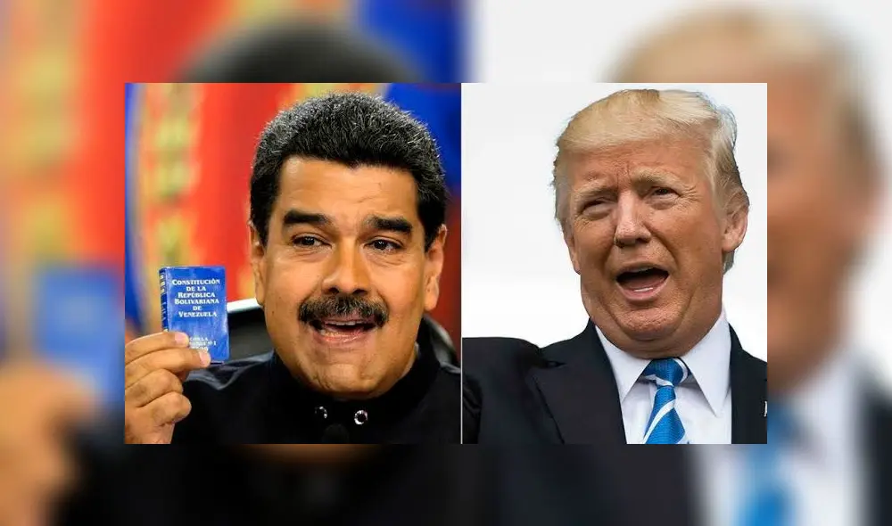 Nicolás Maduro (Venezuela) y Donald Trump (Estados Unidos). Foto: difusión.