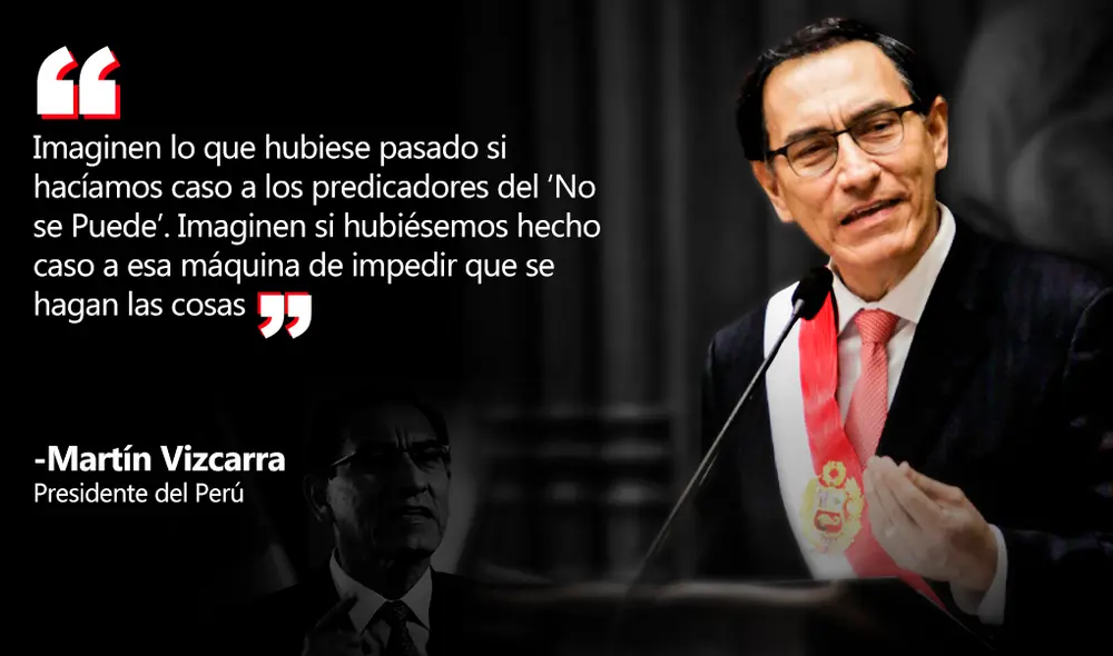 Las frases que dejó el mensaje a la nación del presidente Martín Vizcarra [FOTOS]
