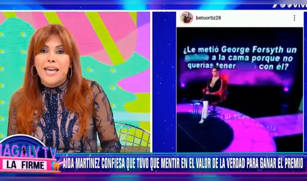 Magaly Medina sugiere a Aída Martínez que explique en qué trabaja Magaly Medina sugiere a Aída Martínez que explique en qué trabaja