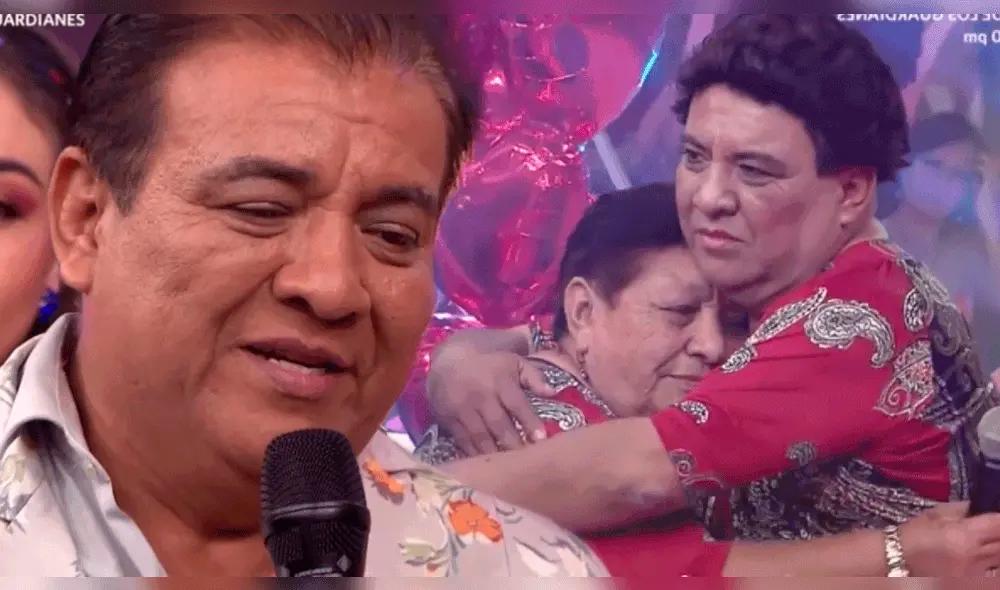 Manolo Rojas se quebró al hablar de su madre en "El reventonazo de la Chola". Foto: composición LR/América TV