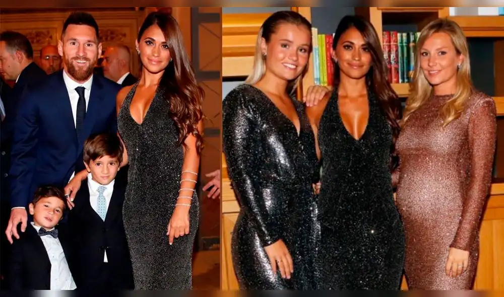 Antonella Roccuzzo y Lionel Messi en The Best Antonella Roccuzzo y Lionel Messi en The Best
