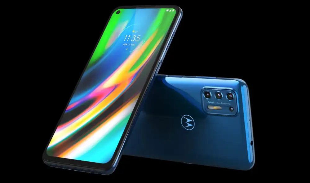 El nuevo Moto G9 Plus. Foto: Motorola El nuevo Moto G9 Plus. Foto: Motorola