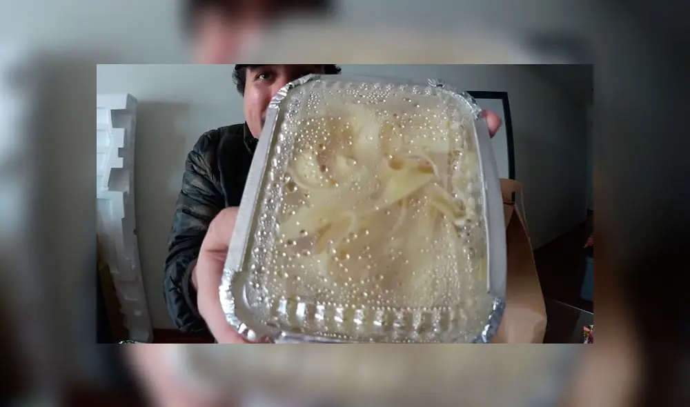 Desliza las imágenes para ver el aspecto de este costoso platillo ofrecido por delivery en Lima. Foto: El Cholo Mena/YT