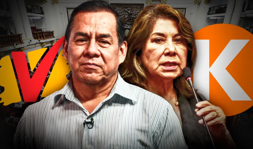 Integrantes de Fuerza Popular y Podemos Perú rechazan la reforma impulada por el Ejecutivo. Composición: Fabrizio Oviedo/La República. Integrantes de Fuerza Popular y Podemos Perú rechazan la reforma impulada por el Ejecutivo. Composición: Fabrizio Oviedo/La República.