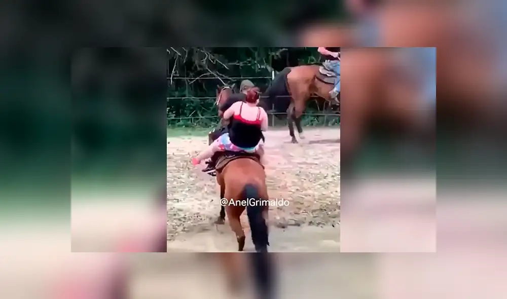 Facebook viral: pareja se sube a caballo para dar un paseo y este reacciona de la peor forma al sentir su excesivo peso [ Facebook viral: pareja se sube a caballo para dar un paseo y este reacciona de la peor forma al sentir su excesivo peso [