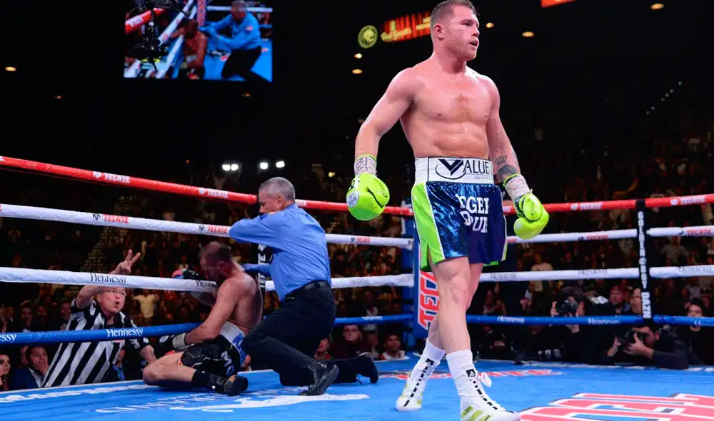 Canelo Álvarez noqueó a Sergey Kovale Canelo Álvarez noqueó a Sergey Kovale