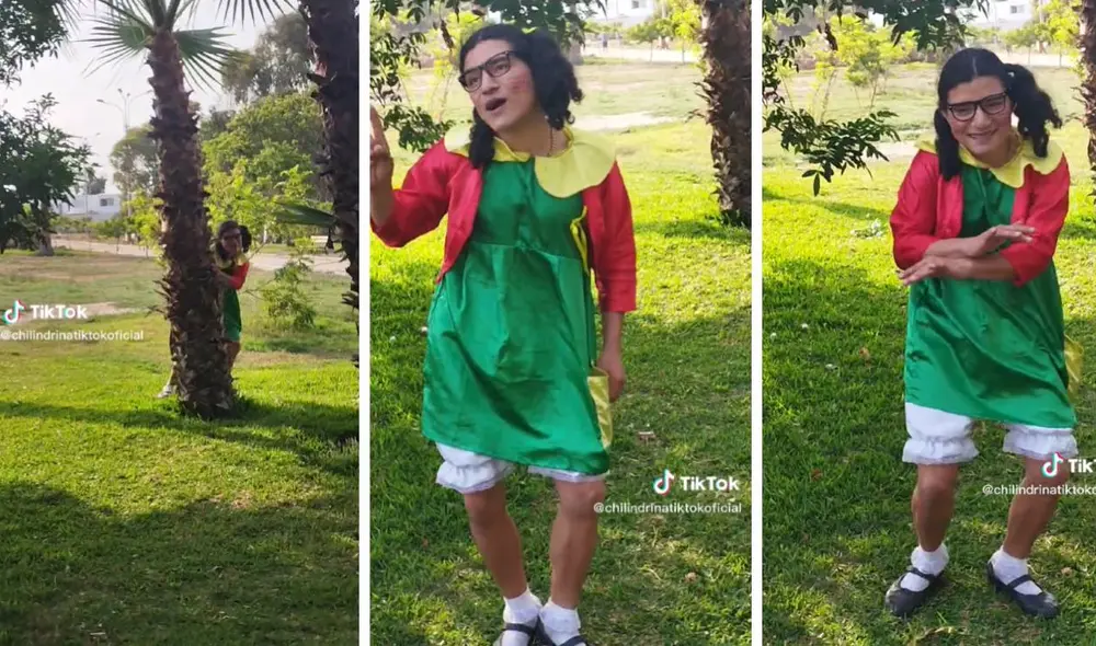 El video ha acumulado más de dos millones de visualizaciones en TikTok. Foto: composición LR/captura de TikTok/@chilindrinatiktokoficial