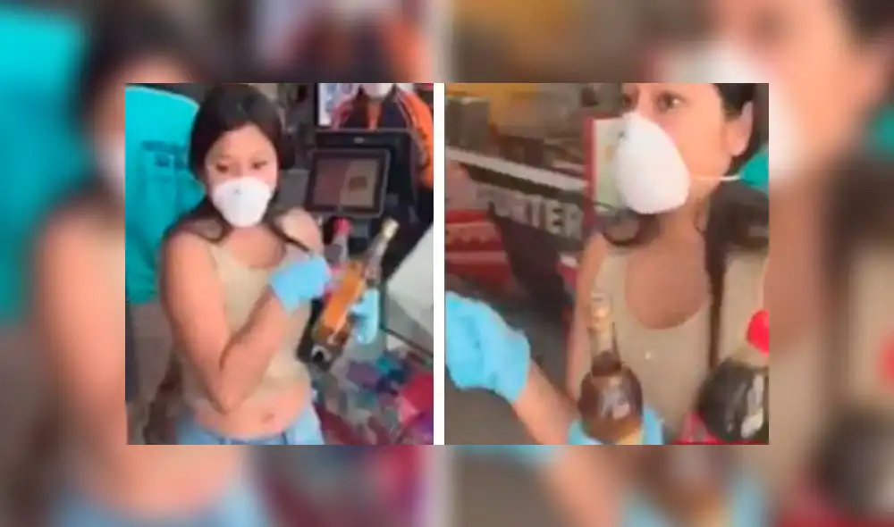 La mujer fue increpada por los usuarios pero hizo caso omiso. Foto: Captura/Panamericana. La mujer fue increpada por los usuarios pero hizo caso omiso. Foto: Captura/Panamericana.