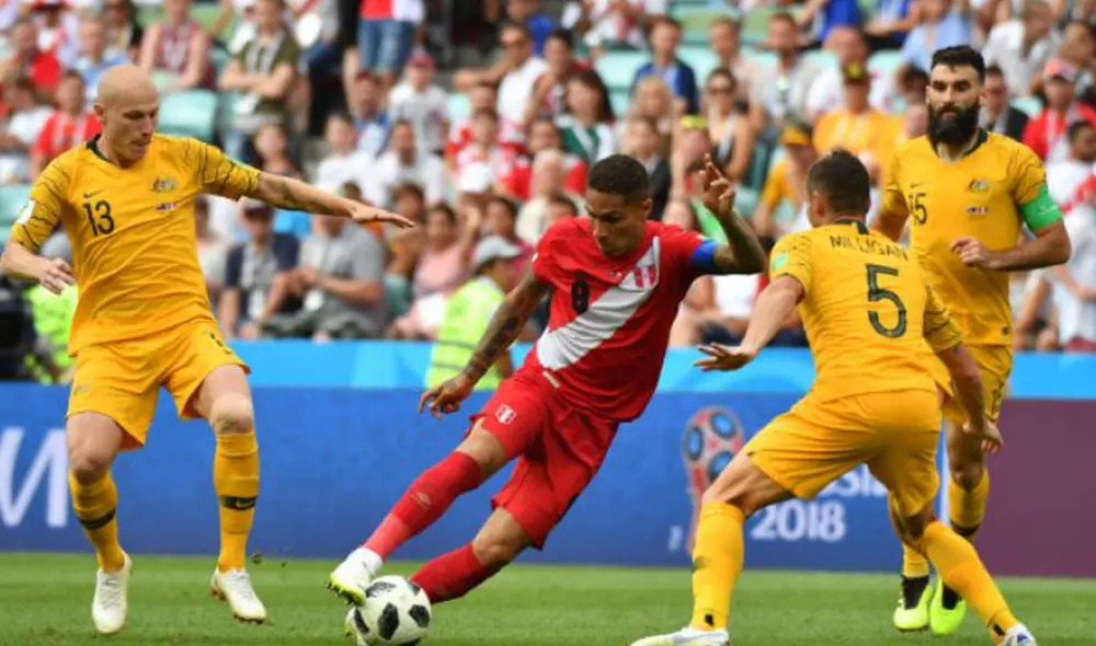 Perú se despidió del torneo con un triunfo 2-0 sobre Australia. Foto: AFP.