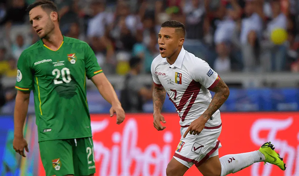 Venezuela vs. Bolivia: Darwin Machís anotó su doblete en partido de la Copa América 2019. | Foto: AFP Venezuela vs. Bolivia: Darwin Machís anotó su doblete en partido de la Copa América 2019. | Foto: AFP