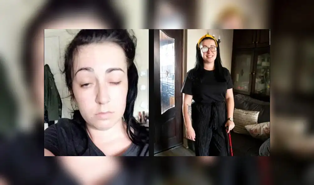 Ella no recuerdo haberse tomado la selfi, pero está agradecida de que así fuera. Foto: composición