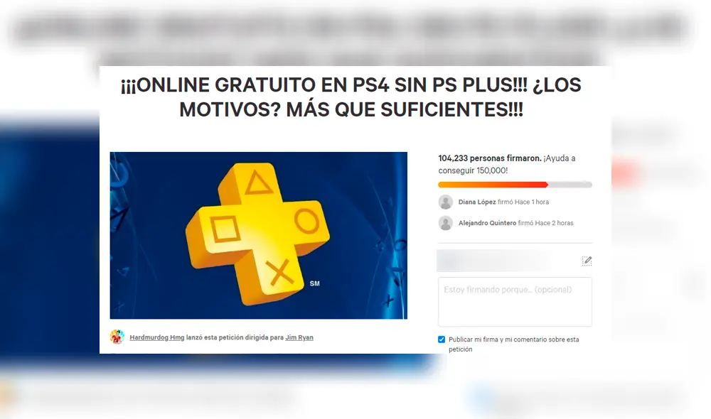 Un usuario exige que la modalidad sea gratuita tal cual las consolas anteriores de Sony.