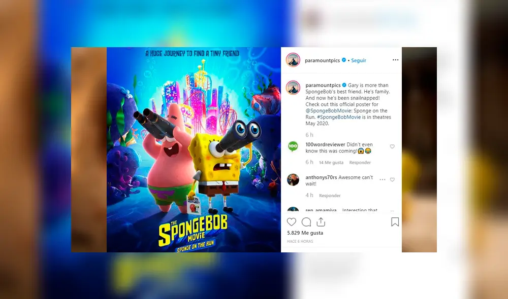 Fanático del popular personaje del Fondo de Bikini compartió el peculiar resultado que le arrojó Google Translate cuando escribió Bob Esponja
