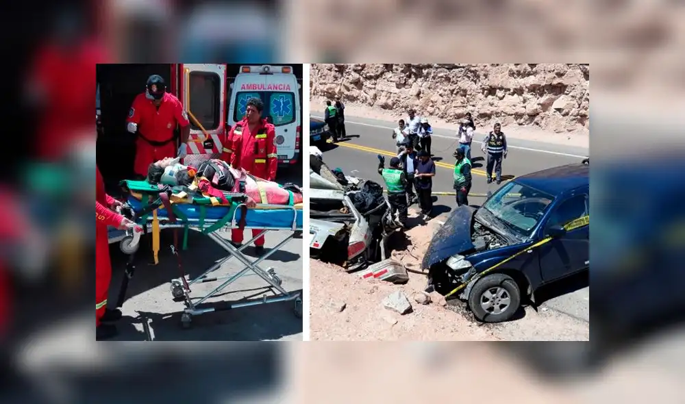 Abogado y joven mueren entre los fierros retorcidos de colectivo tras choque en Moquegua [FOTOS  y VIDEO]