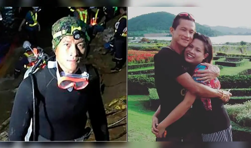 Tailandia: desgarradora despedida de la esposa a rescatista fallecido en la cueva [VIDEO]