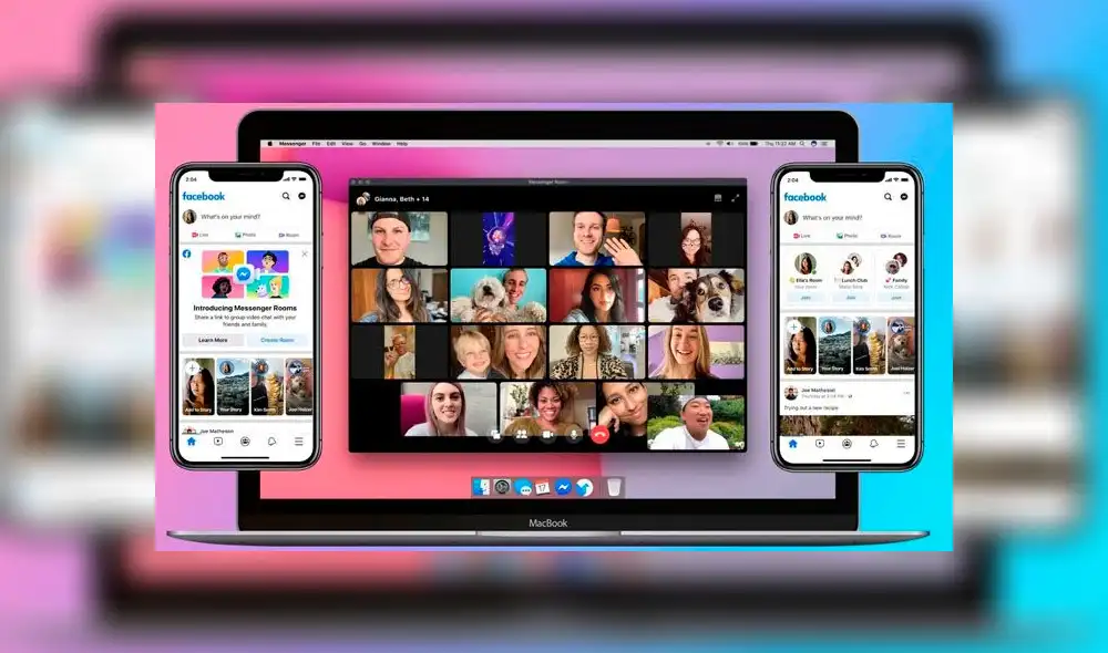 Messenger Rooms se integrará tanto en la aplicación de mensajería como en Facebook, en móvil y en escritorio.