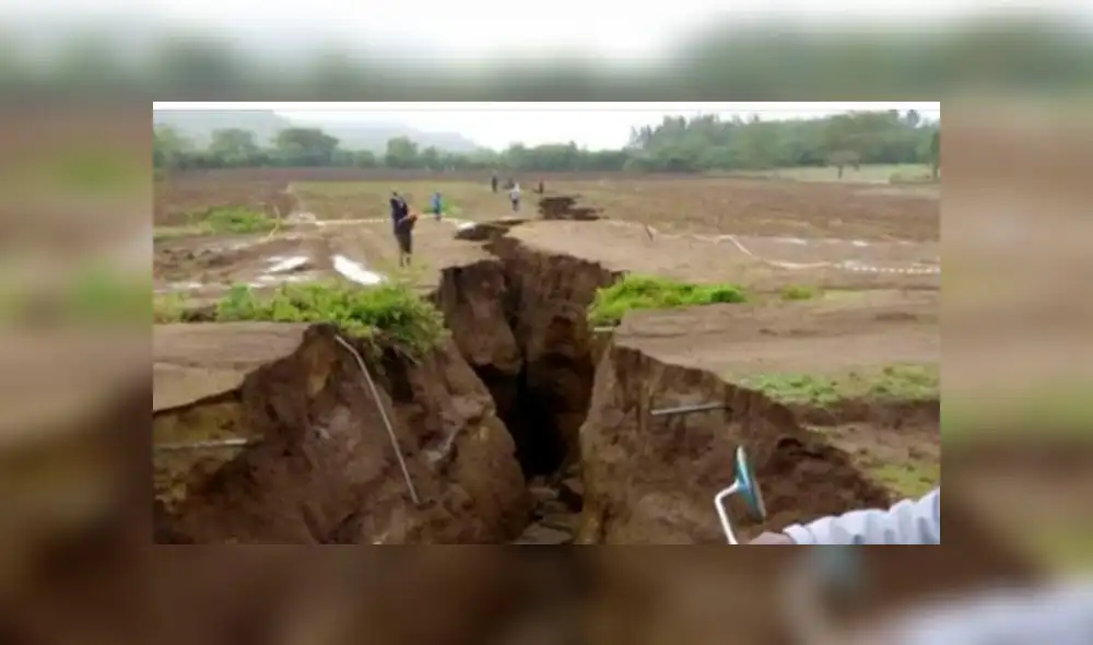 Grieta en la tierra no es de sismo en Loreto, sino de Kenia [FOTOS]