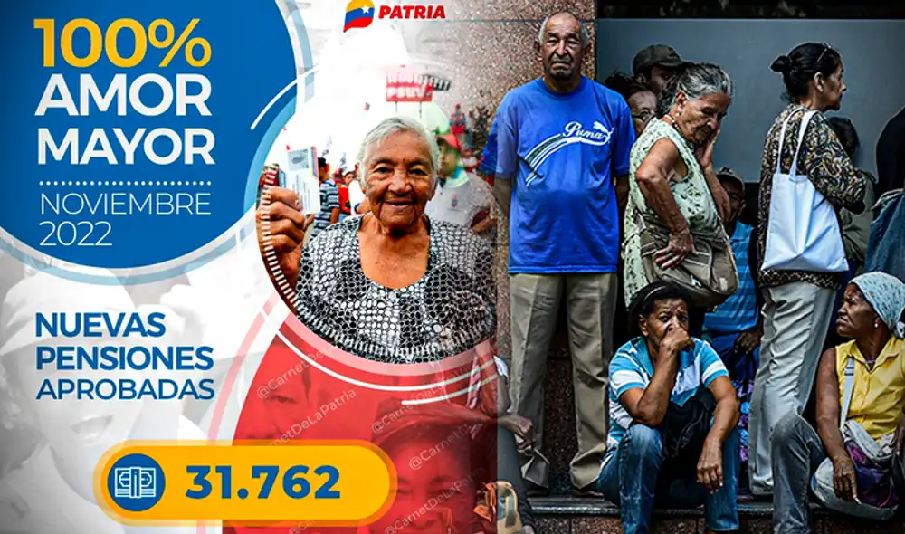 Amor Mayor: Gobierno de Nicolás Maduro anuncia pago de pensión correspondiente a noviembre. Foto: composición LR/AFP/Plataforma Patria Amor Mayor: Gobierno de Nicolás Maduro anuncia pago de pensión correspondiente a noviembre. Foto: composición LR/AFP/Plataforma Patria