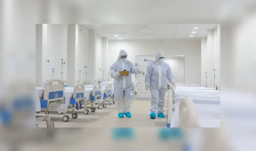 El paciente fue trasladado a una nueva área del nosocomio, donde se recibe a las personas con síntomas leves y moderados. Foto: EsSalud.