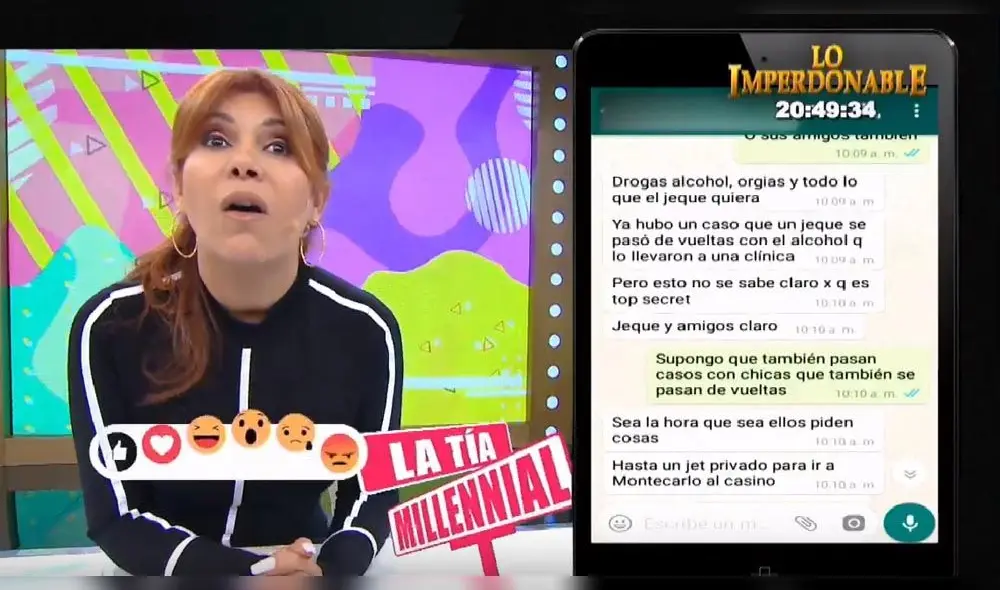 Magaly Medina expuso que jeques árabes piden modelos y prostitutas en España Magaly Medina expuso que jeques árabes piden modelos y prostitutas en España