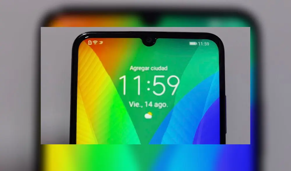 Cámara frontal del Huawei Y6p (Fotos: Edson Henriquez) Cámara frontal del Huawei Y6p (Fotos: Edson Henriquez)