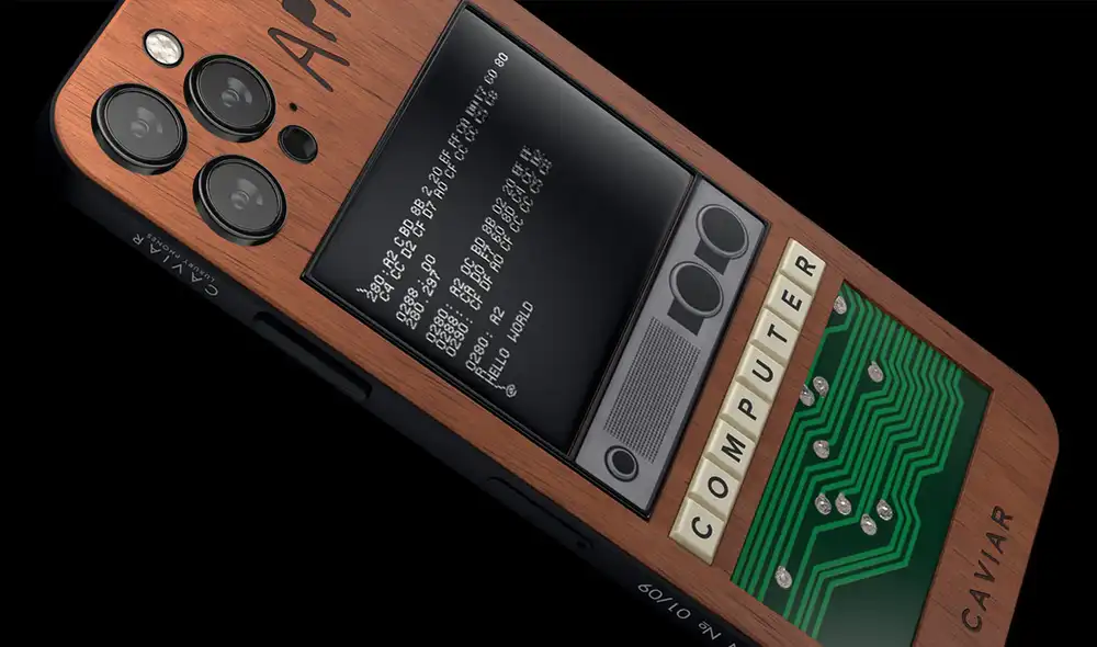 El diseño está inspirado en Apple I, la primera computadora personal de la manzana. Foto: Caviar El diseño está inspirado en Apple I, la primera computadora personal de la manzana. Foto: Caviar