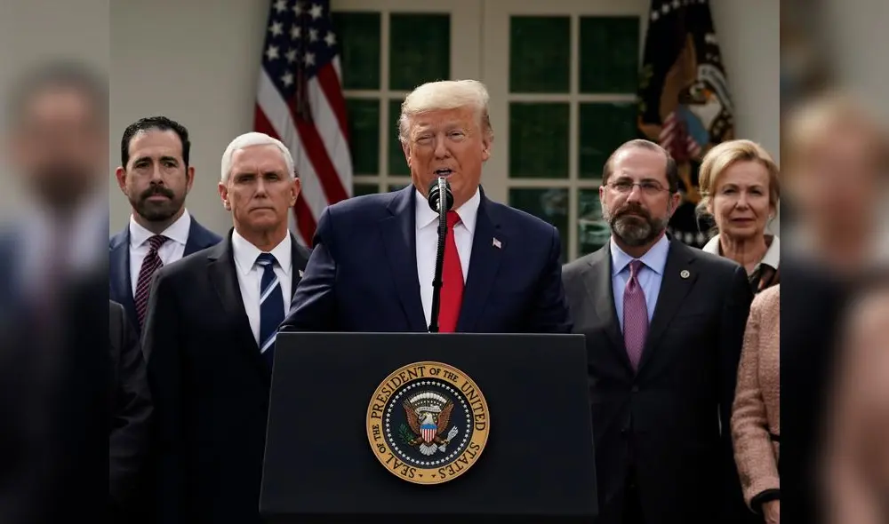 Trump declara el estado de emergencia por la pandemia del coronavirus. Foto: AFP. Trump declara el estado de emergencia por la pandemia del coronavirus. Foto: AFP.