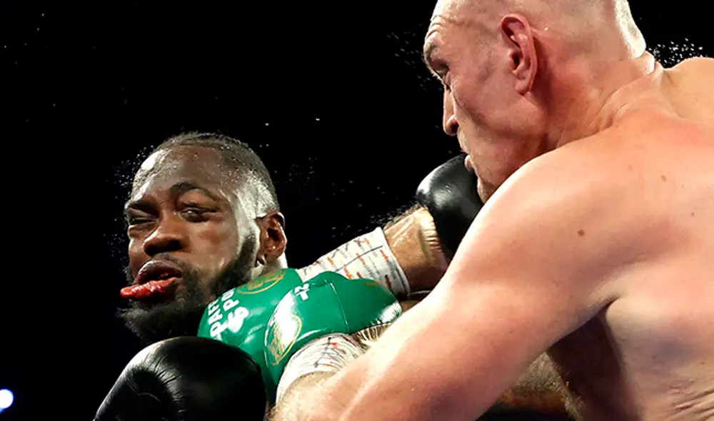 Wilder sintió la potencia de los derechazos de Fury. Foto: Getty Images Wilder sintió la potencia de los derechazos de Fury. Foto: Getty Images