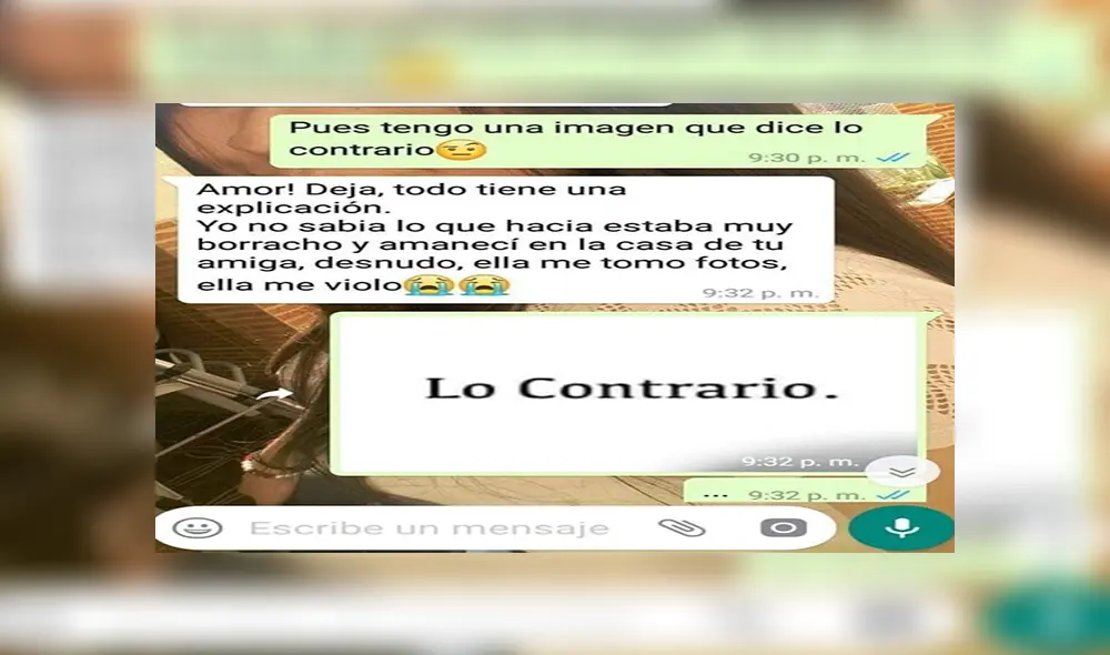 WhatsApp: Chica realiza broma de mal gusto a su pareja, pero él revela un oscuro secreto [FOTOS]