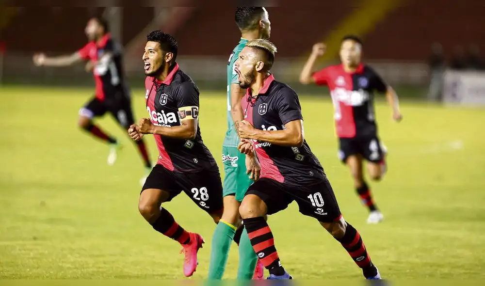 Grito. Joel Sánchez suelta toda su rabia y angustia tras anotarle a Sport Huancayo, que poco propuso para lograr ganar.