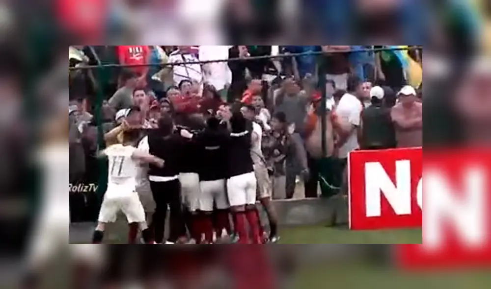 Alejandro Hohberg y el gol que le dio la alegría a los hinchas cremas. Créditos: Captura de tv Alejandro Hohberg y el gol que le dio la alegría a los hinchas cremas. Créditos: Captura de tv