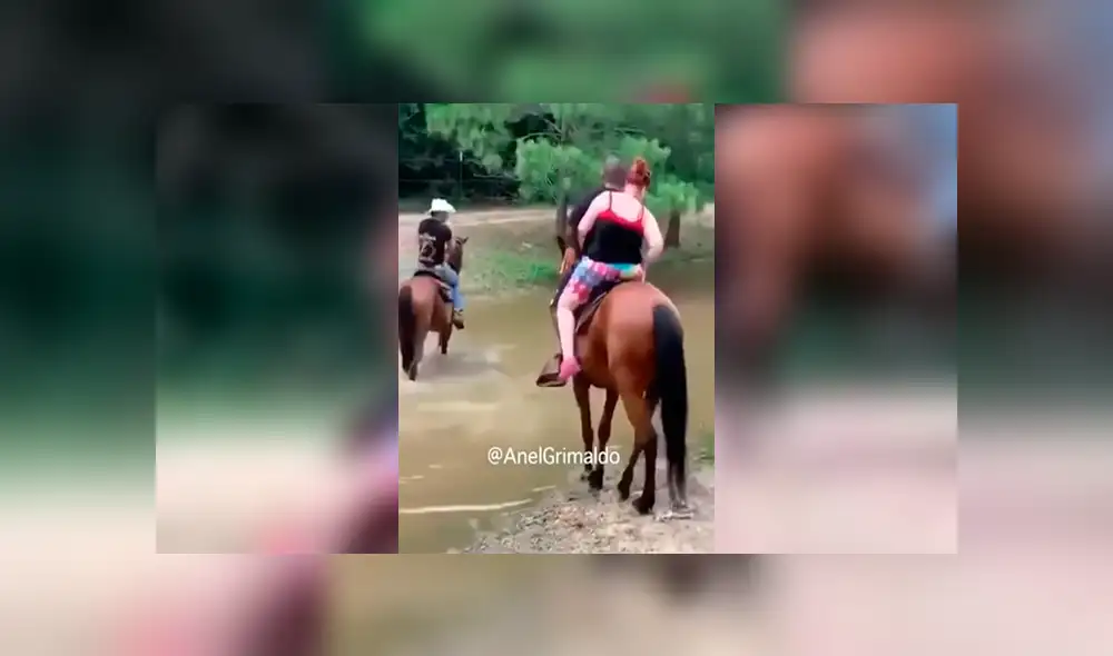 Facebook viral: pareja se sube a caballo para dar un paseo y este reacciona de la peor forma al sentir su excesivo peso [ Facebook viral: pareja se sube a caballo para dar un paseo y este reacciona de la peor forma al sentir su excesivo peso [
