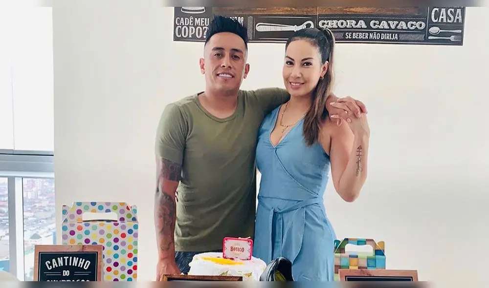 Christian Cueva y Pamela López.